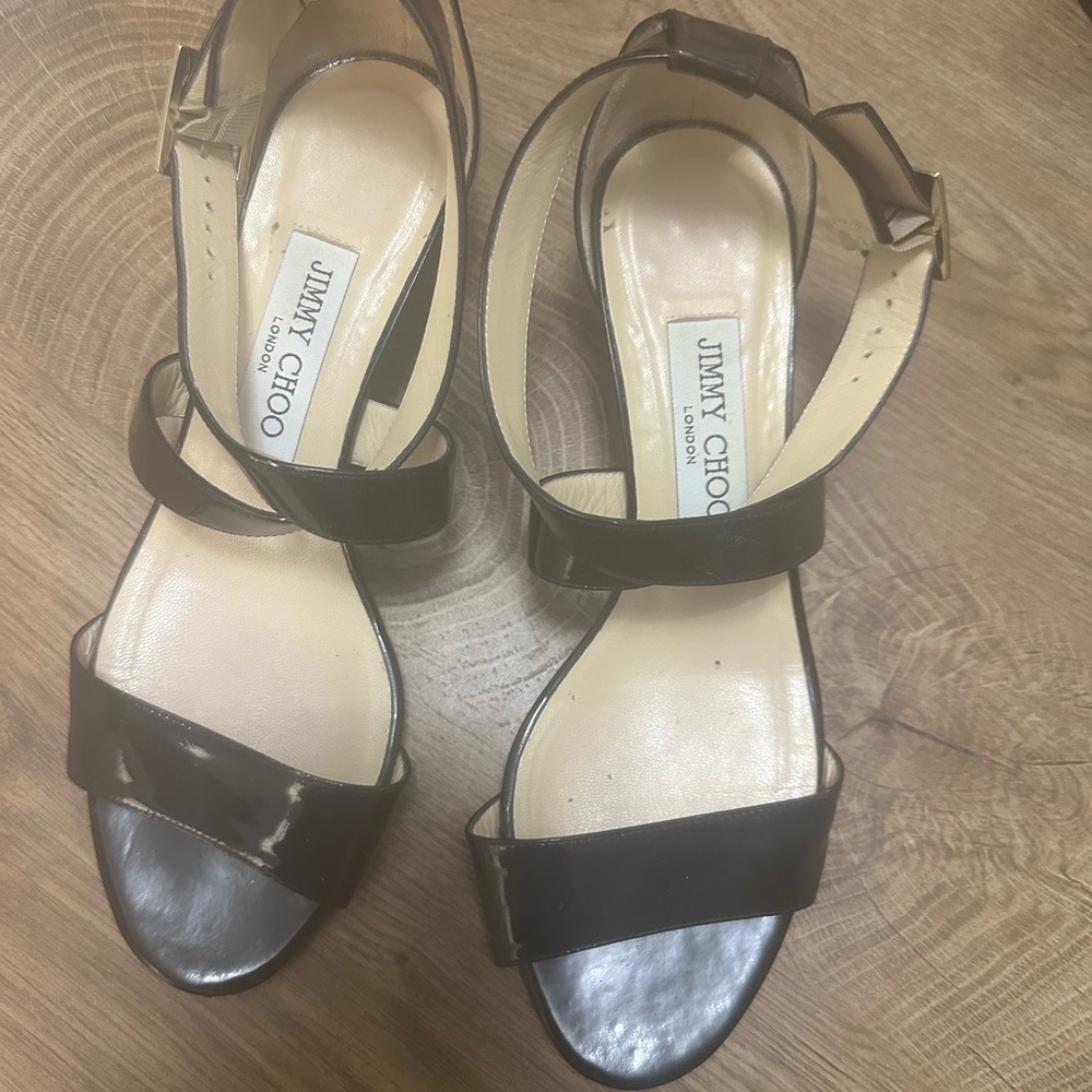 Jimmy Choo Dark Brown Women's Sandals